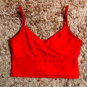 Red shein crop top